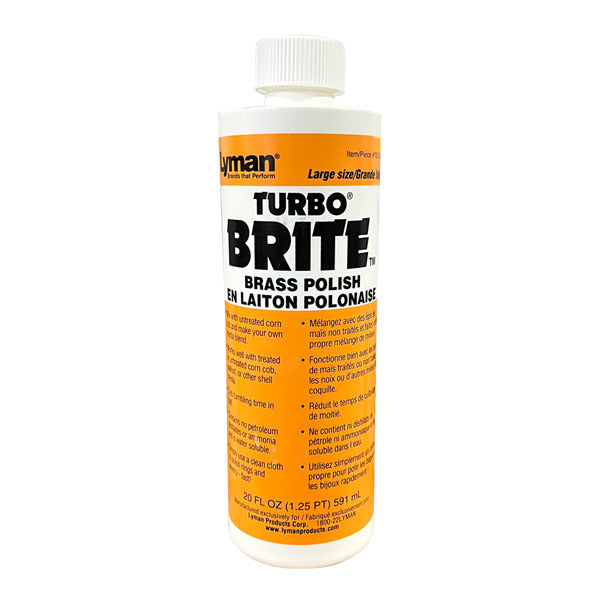 LYMAN TURBO BRITE BASS POLISH BOTTLE 20 OUNCE