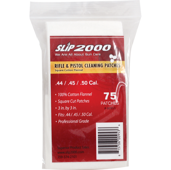 3" Square Cleaning Patches - .44 / .45 / .50 Cal