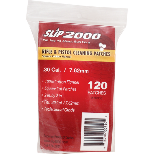 2" Square Cleaning Patches - .30 Cal / 7.62mm